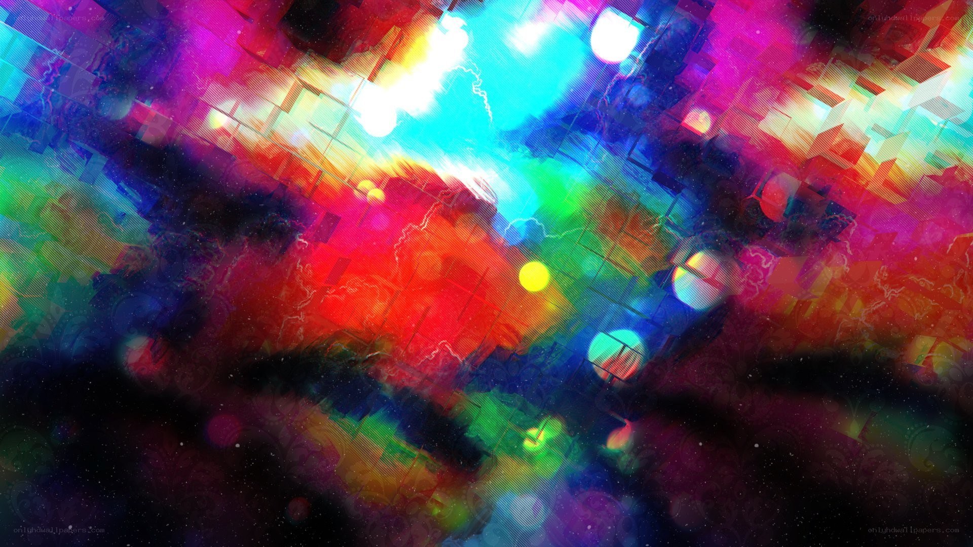 vibrant abstract digital art