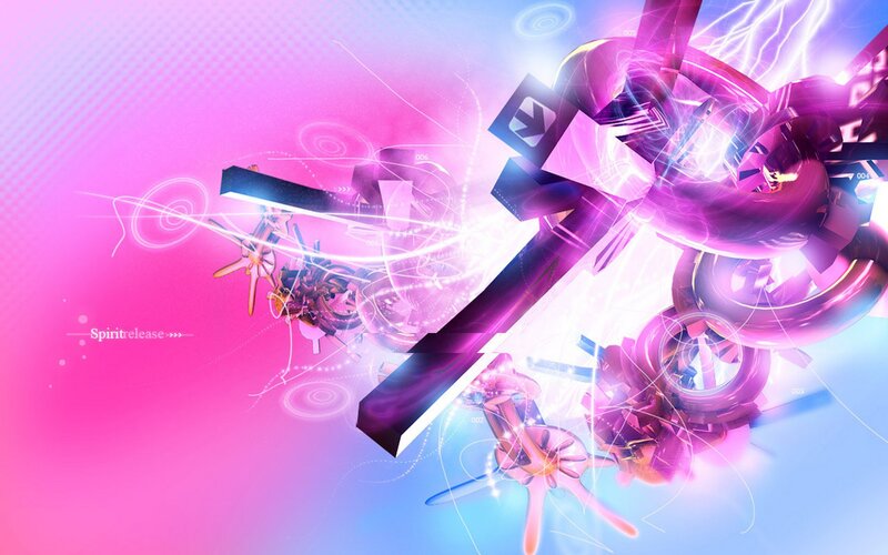 vibrant abstract digital art