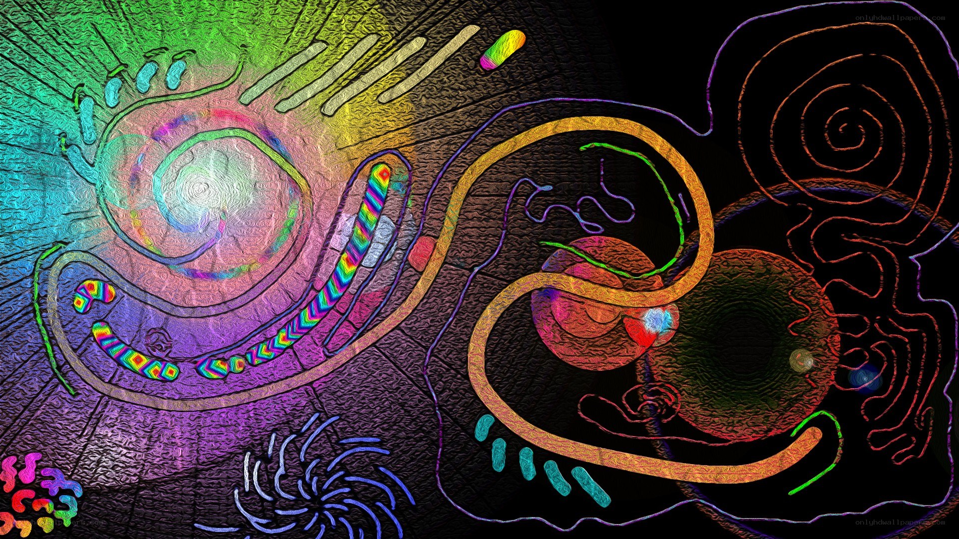 vibrant abstract digital art