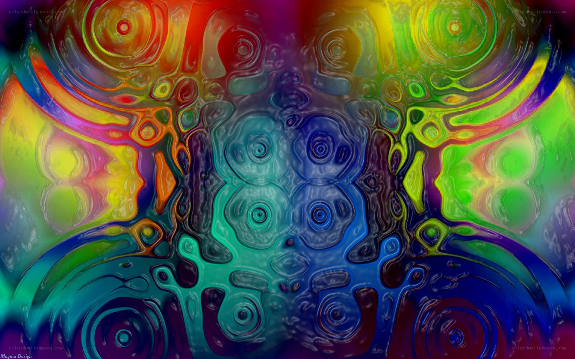 vibrant abstract digital art