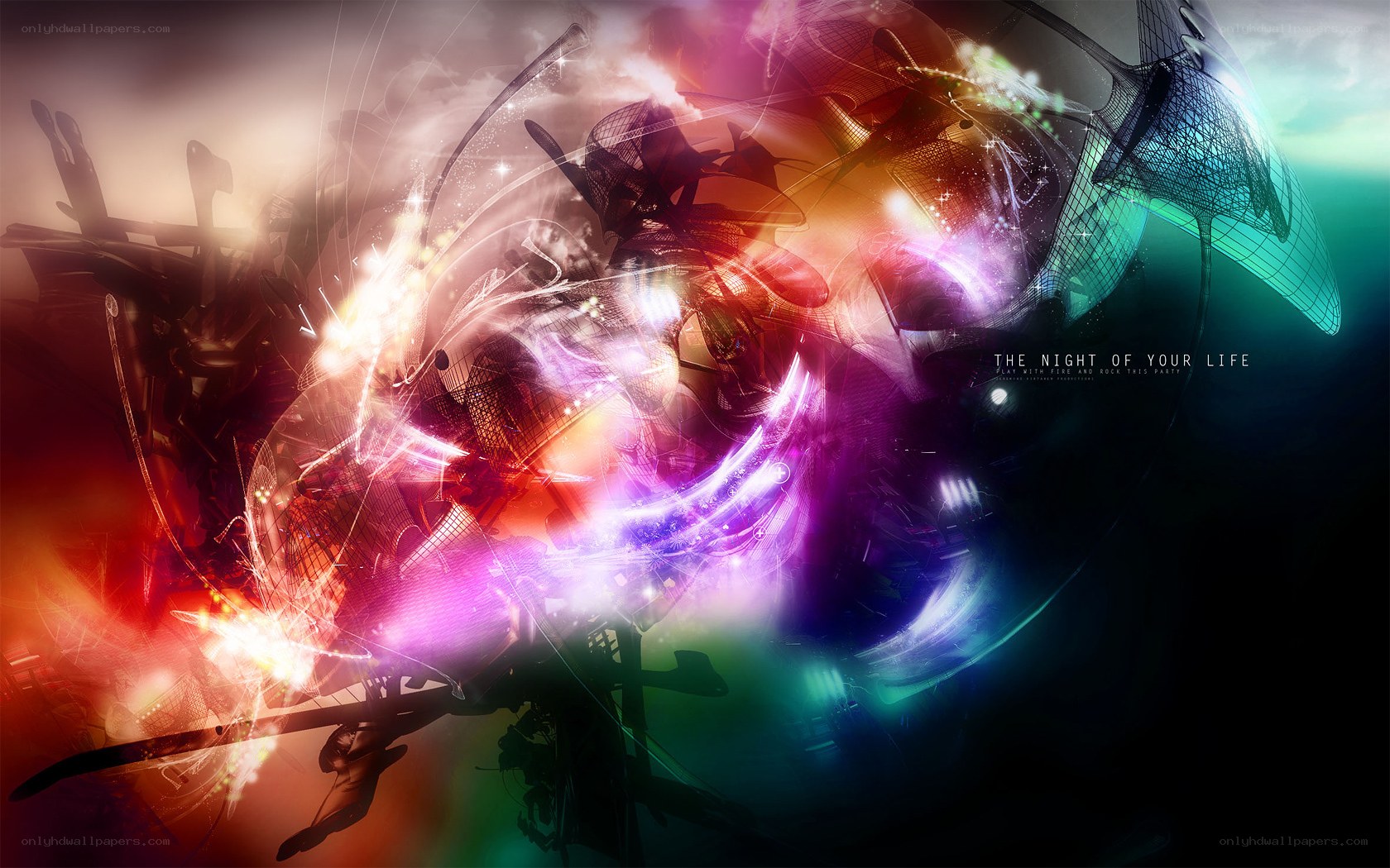 vibrant abstract digital art