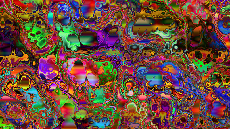 vibrant abstract digital art