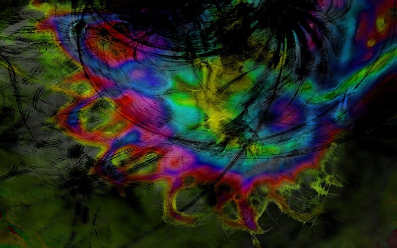 vibrant abstract digital art