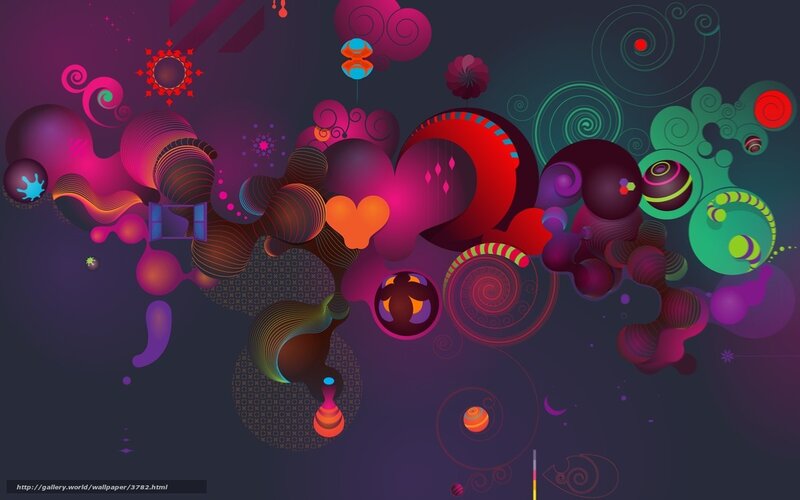vibrant abstract digital art