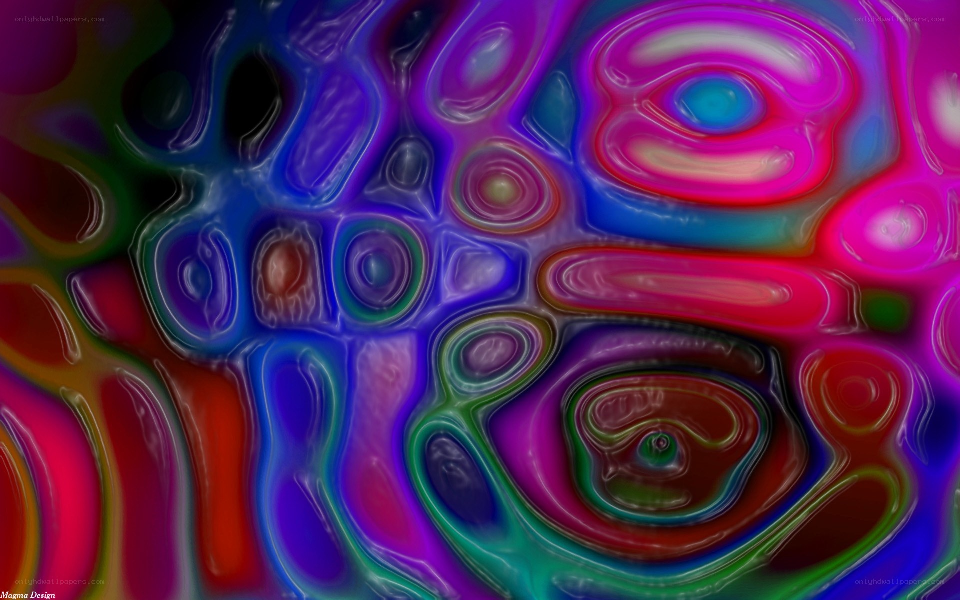vibrant abstract fluid art