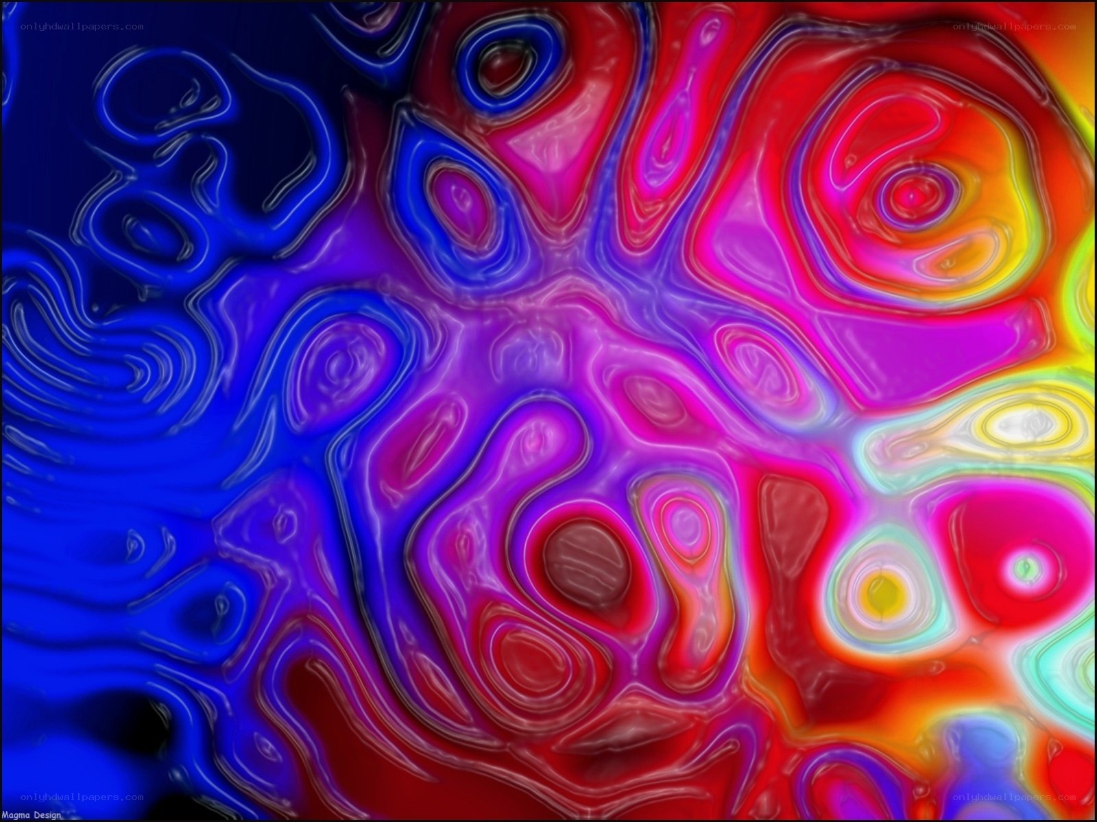 vibrant abstract fluid art