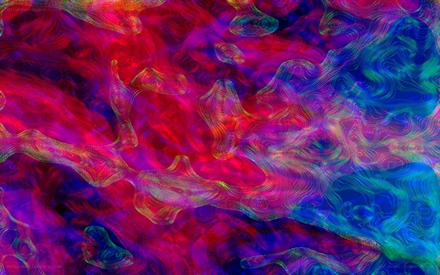 vibrant abstract fluid art