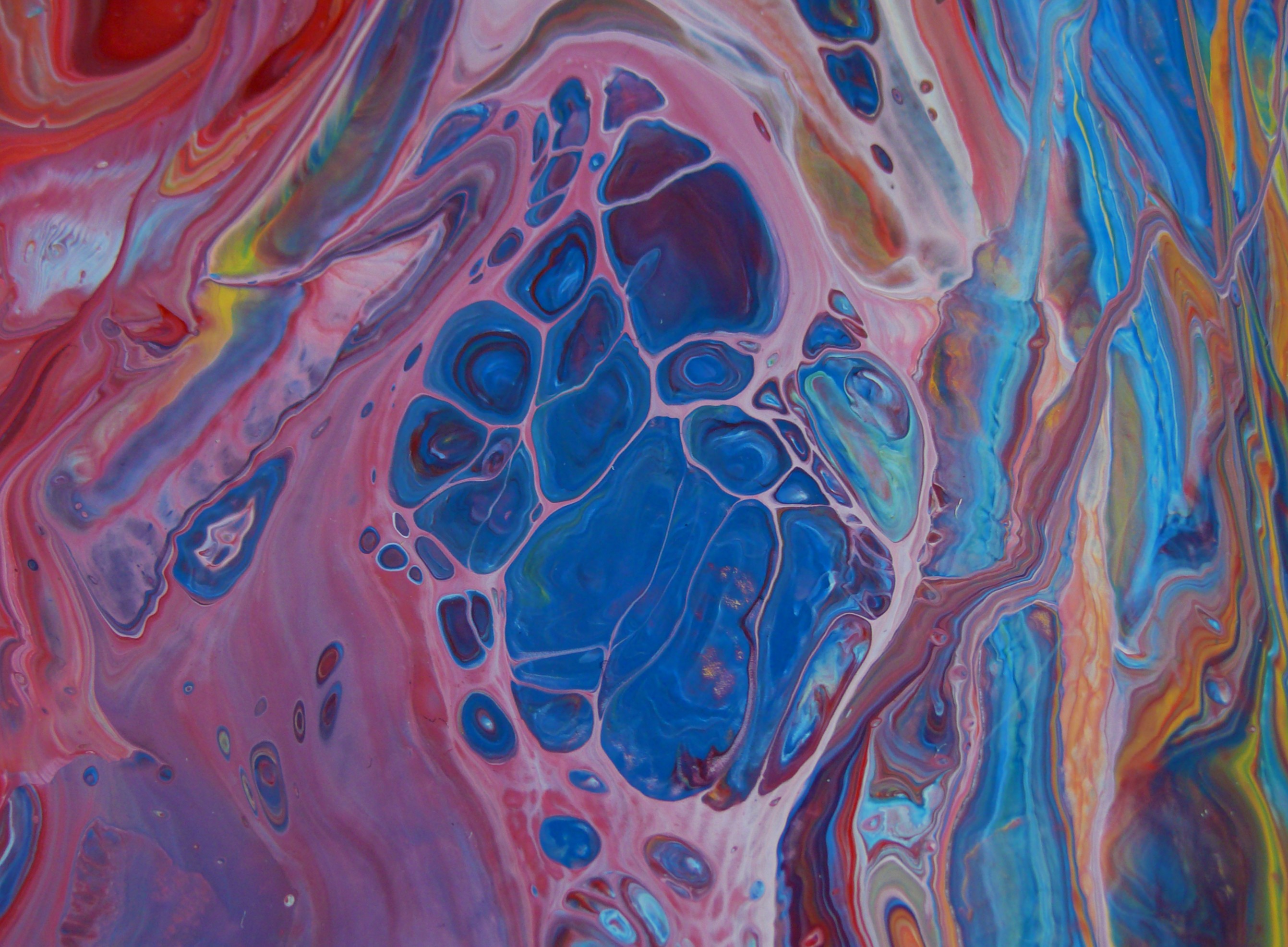 vibrant abstract fluid art