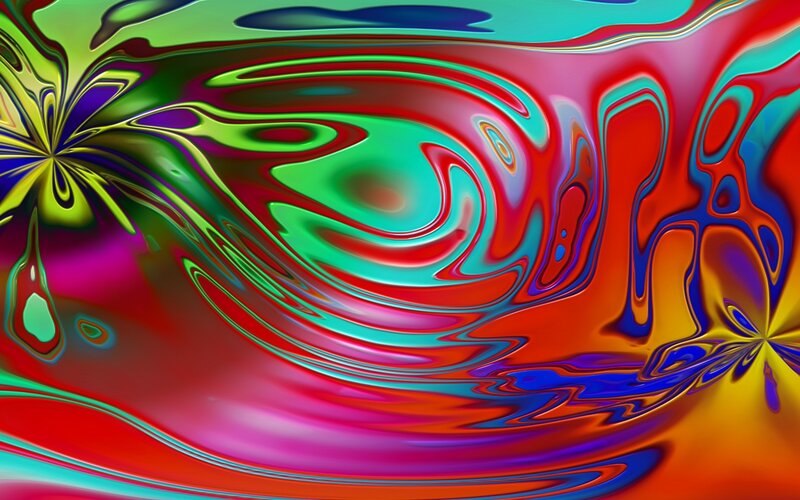 vibrant abstract fluid art