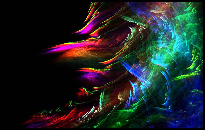 vibrant abstract fractal art