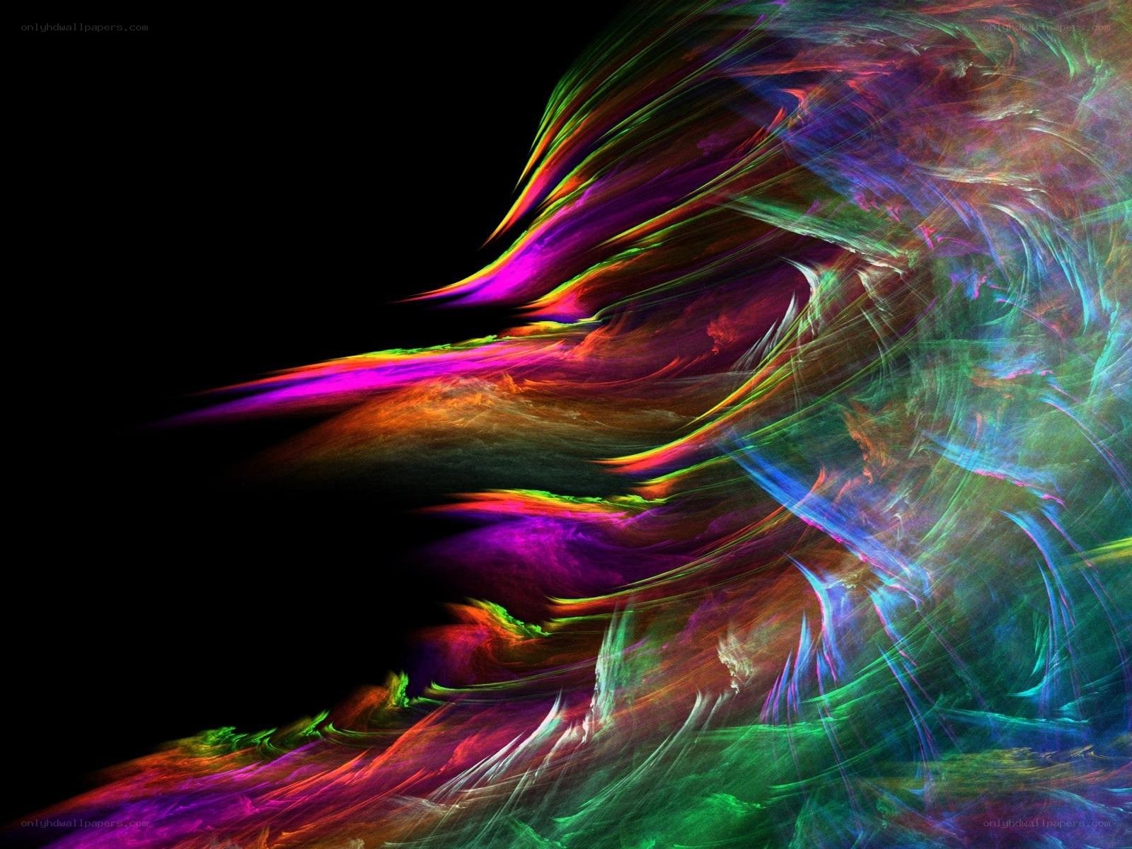 vibrant abstract fractal art