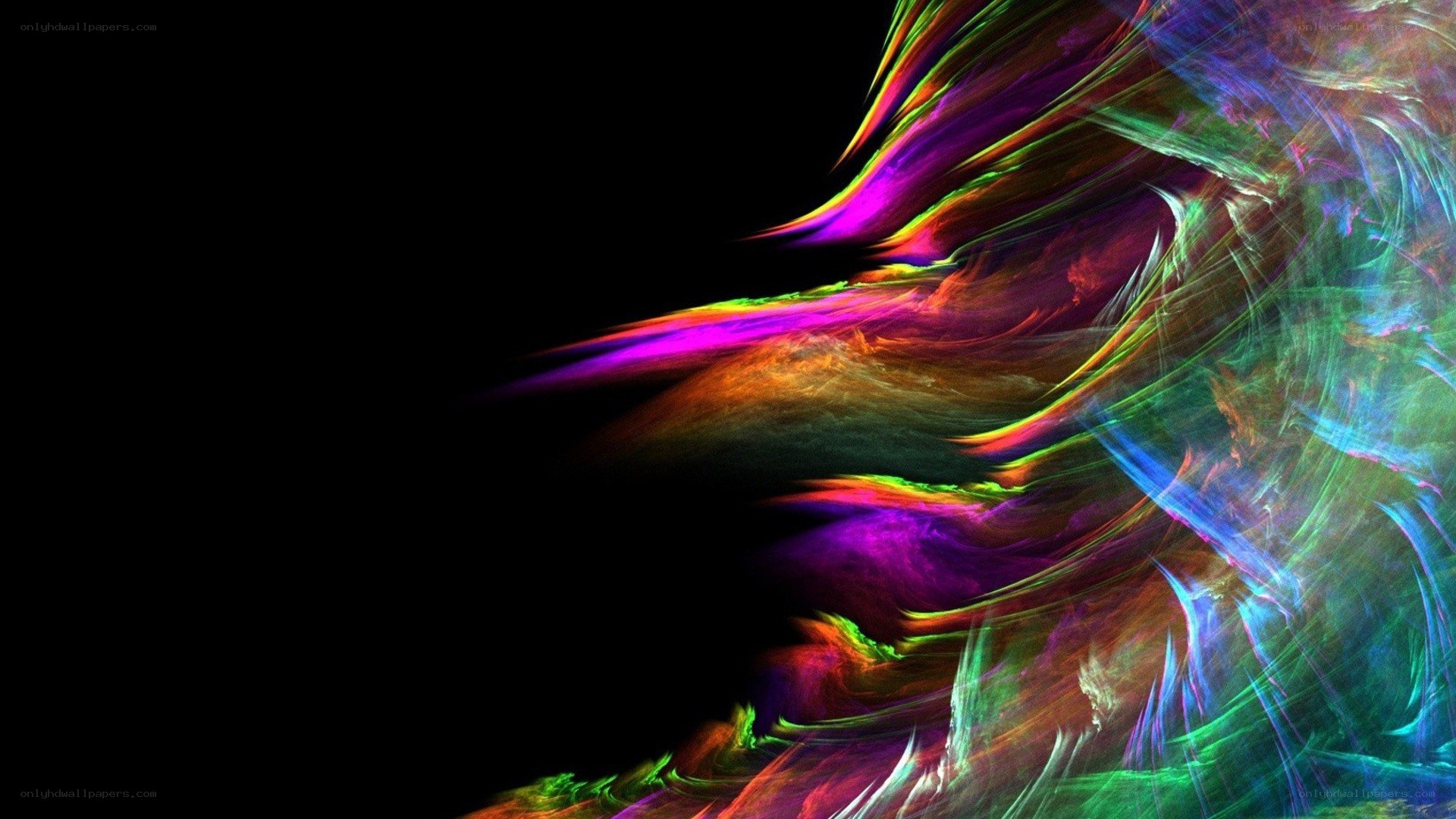 vibrant abstract fractal art