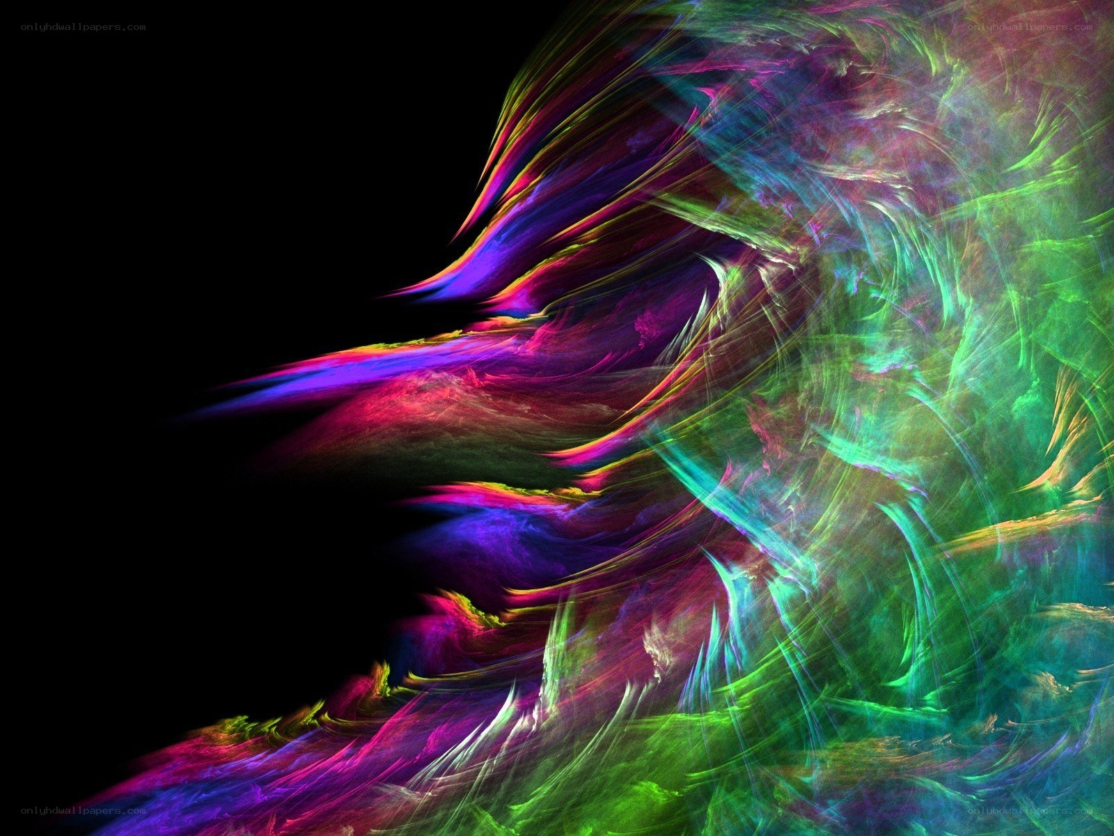 vibrant abstract fractal art