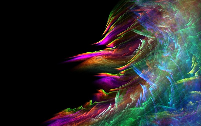 vibrant abstract fractal art