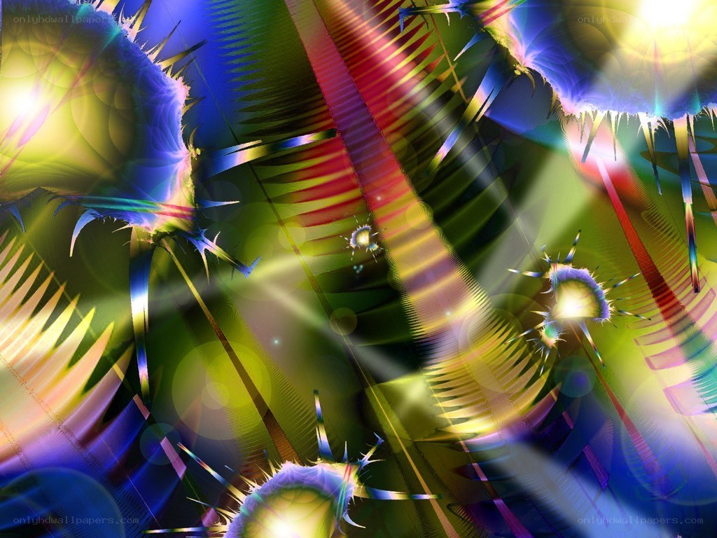 vibrant abstract fractal art