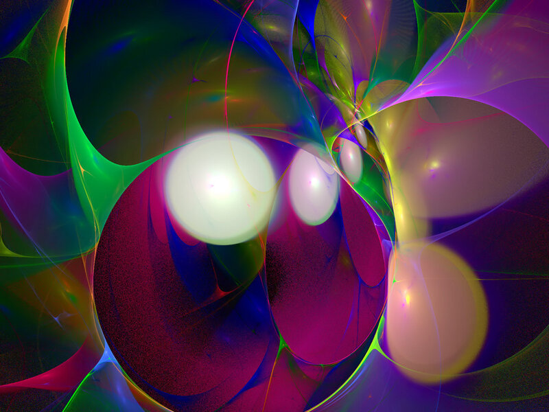vibrant abstract fractal art