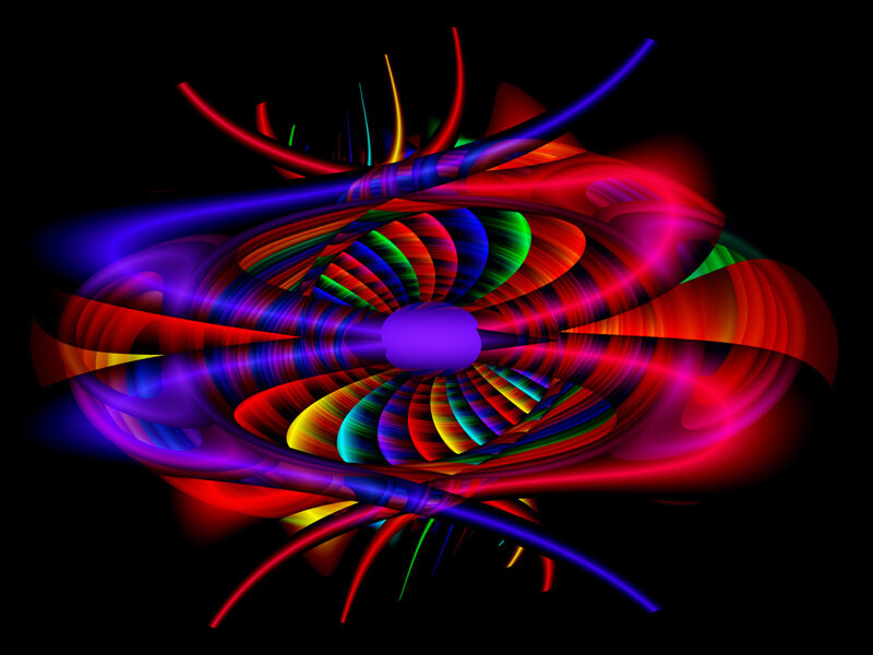 vibrant abstract fractal art