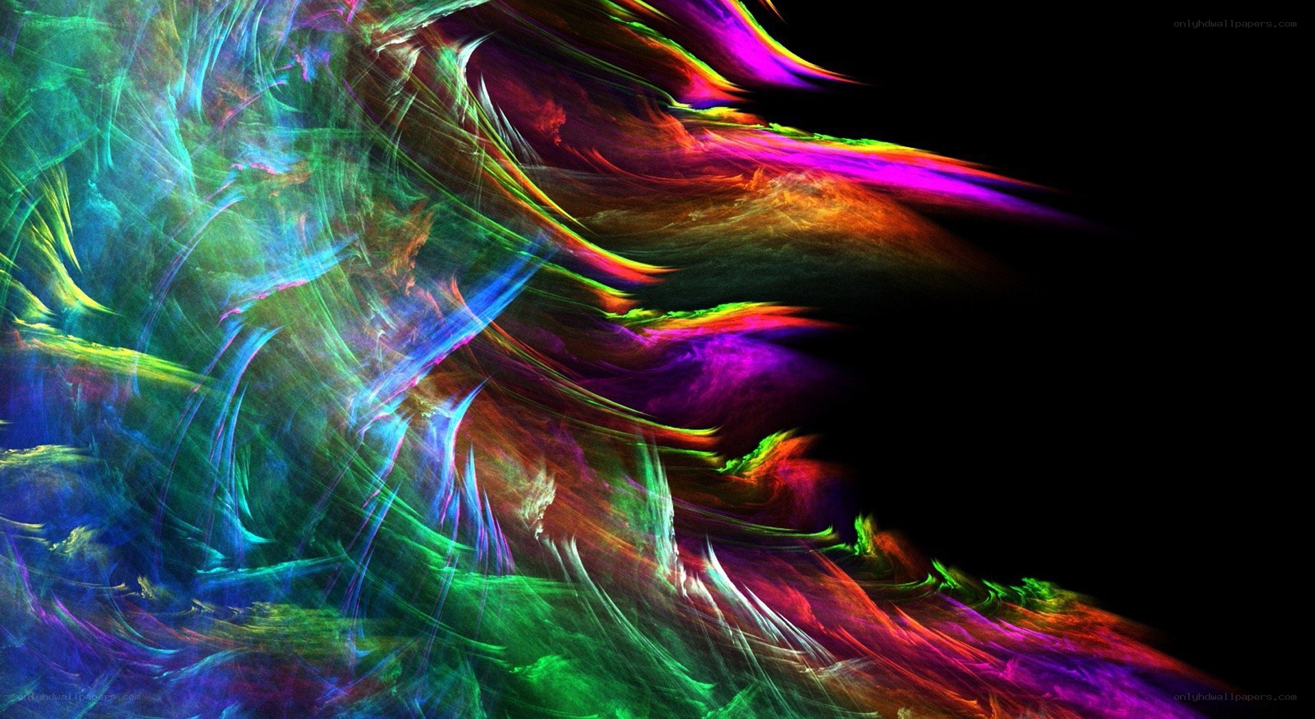 vibrant abstract fractal art