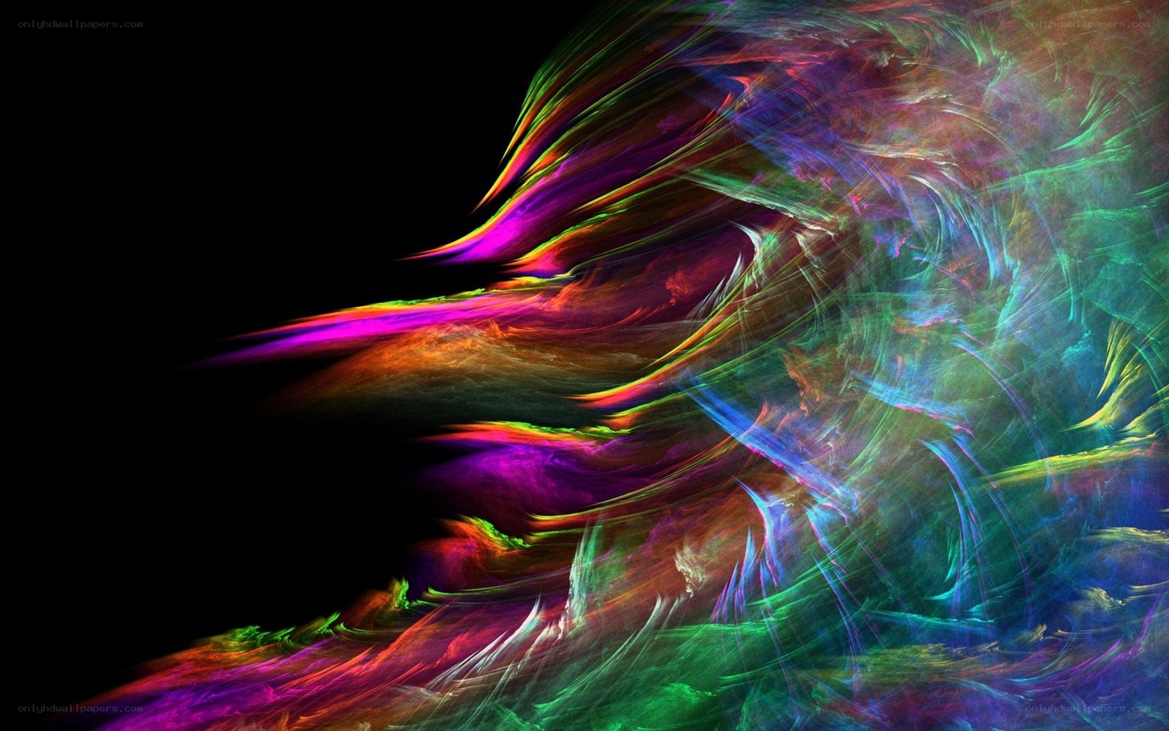 vibrant abstract fractal art