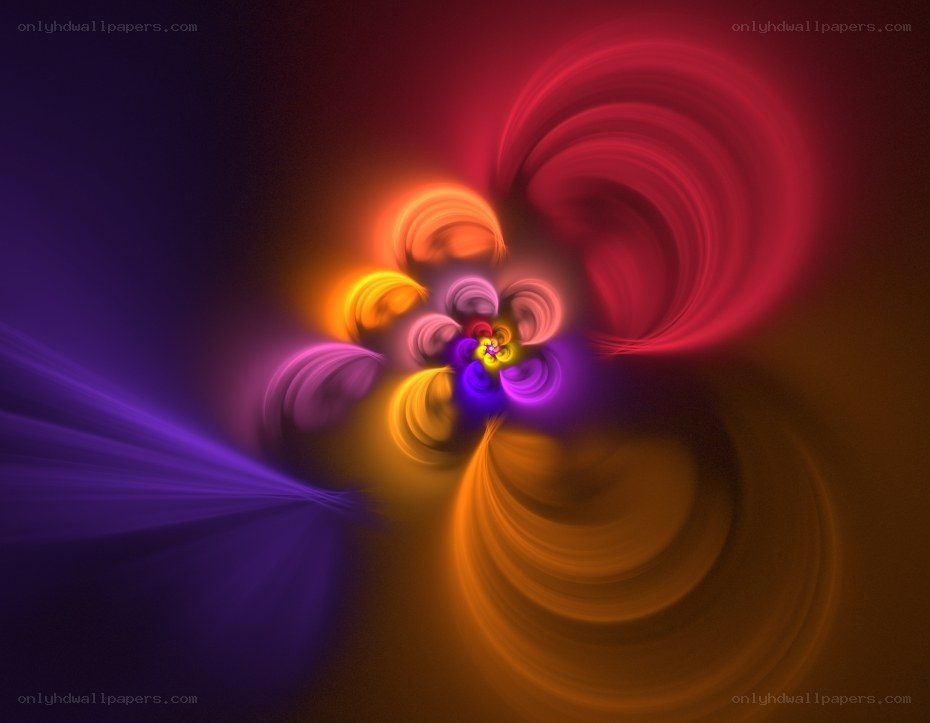 vibrant abstract fractal swirl