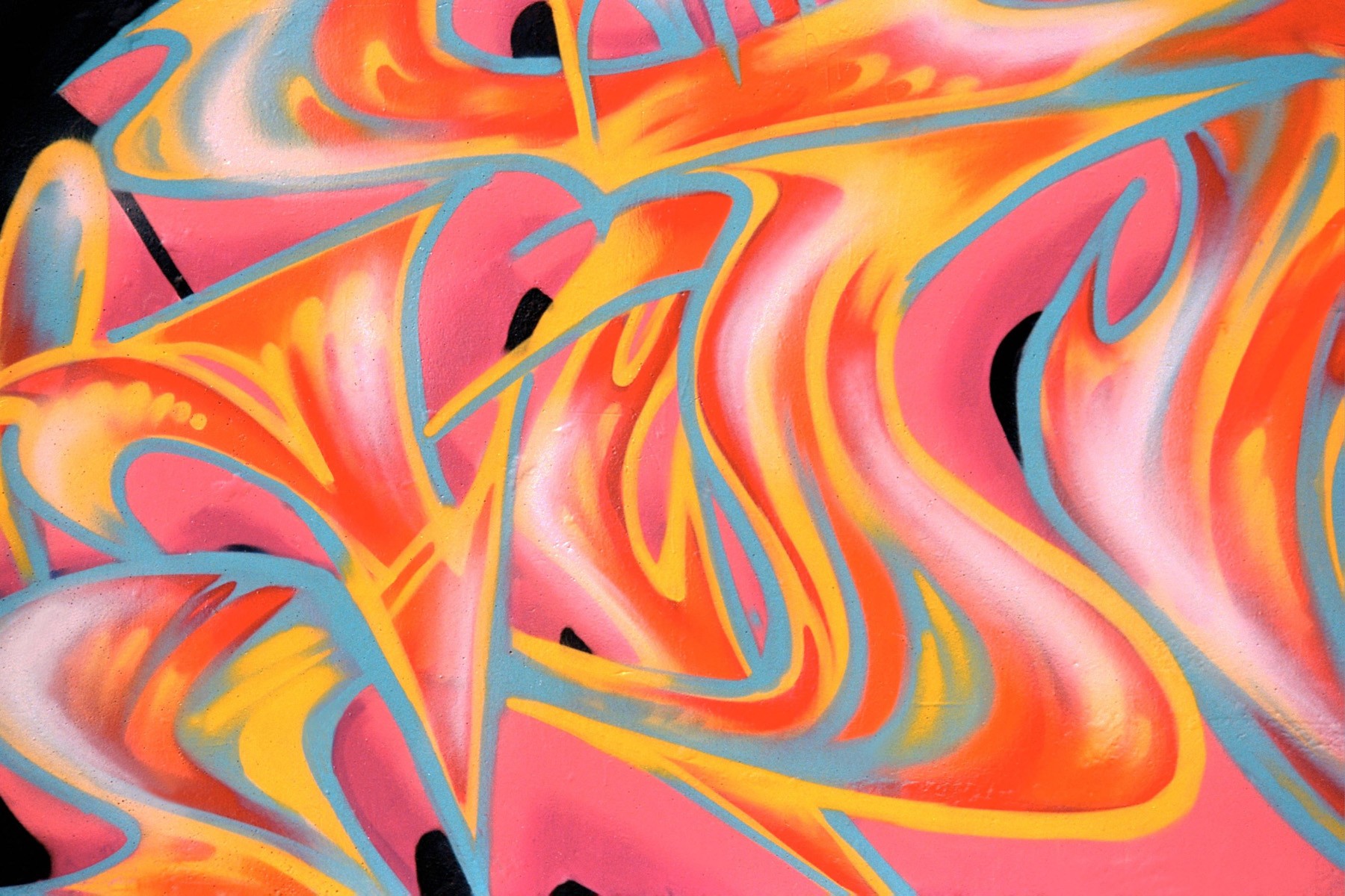 vibrant abstract graffiti art