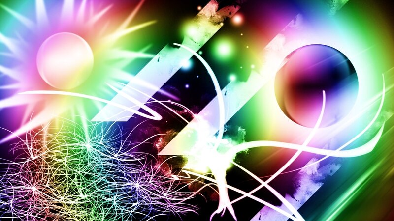 vibrant abstract light art