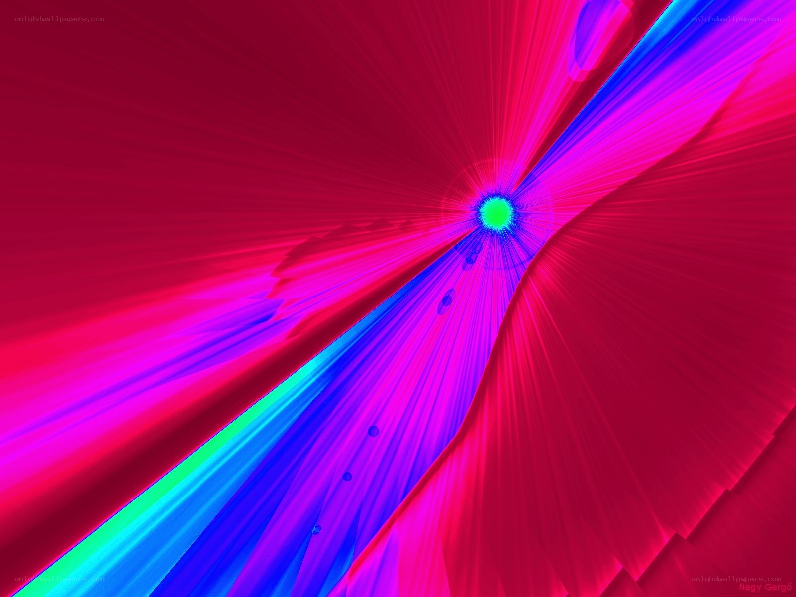 Vibrant abstract light burst