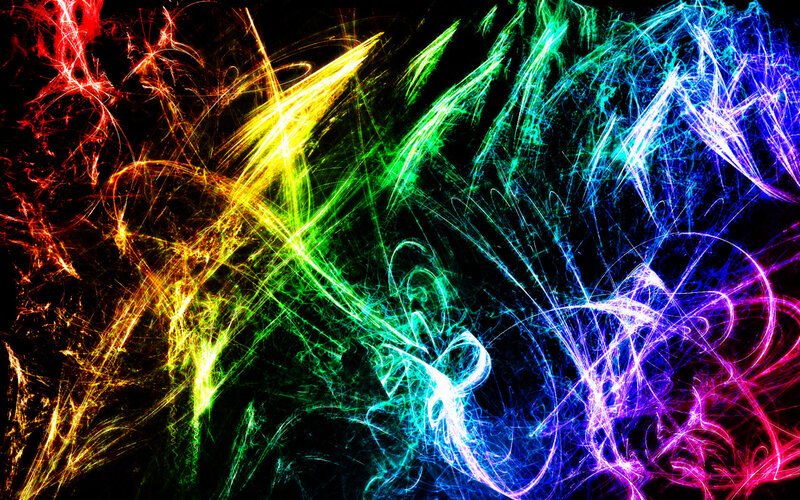 vibrant abstract light streaks