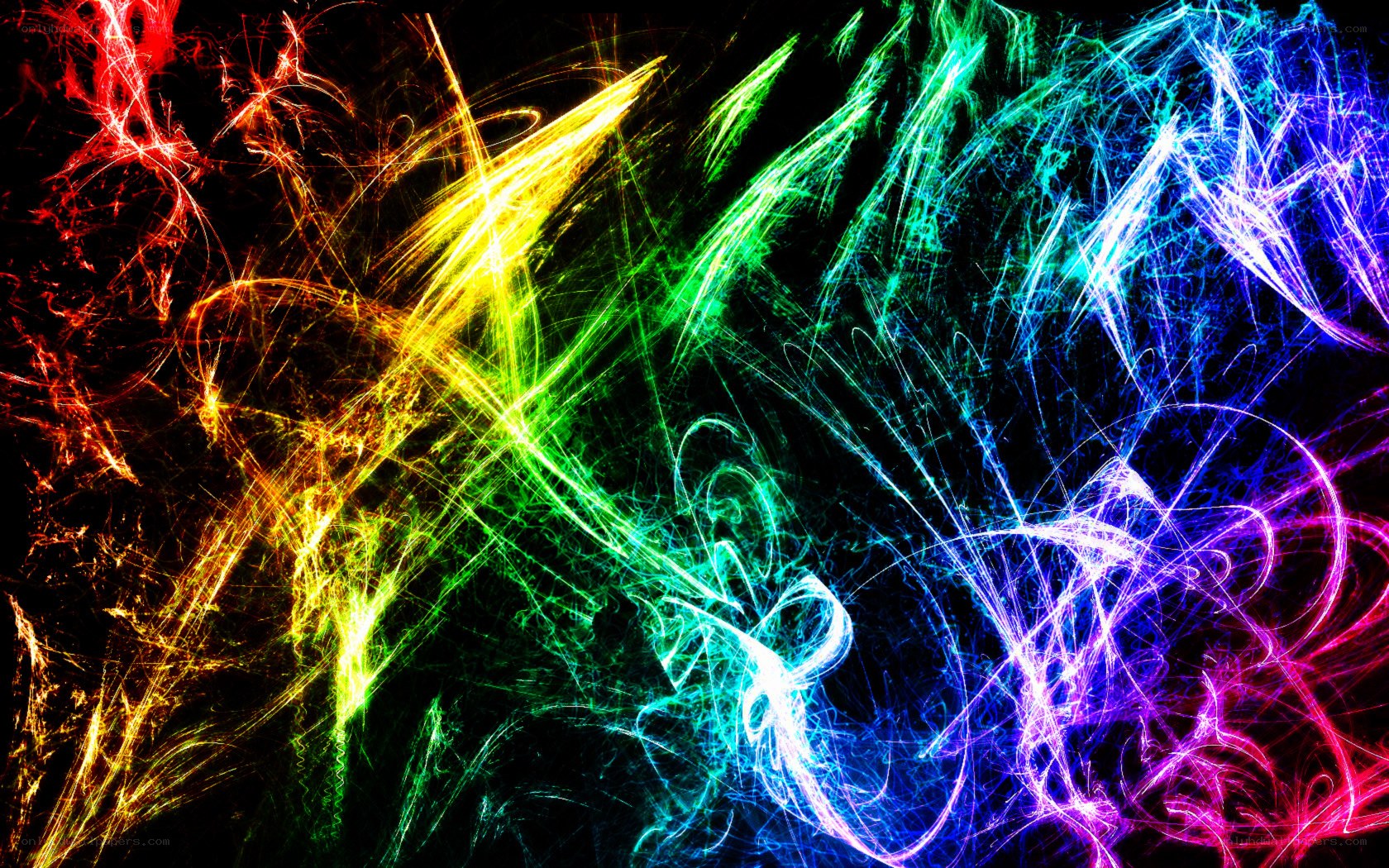 vibrant abstract light streaks