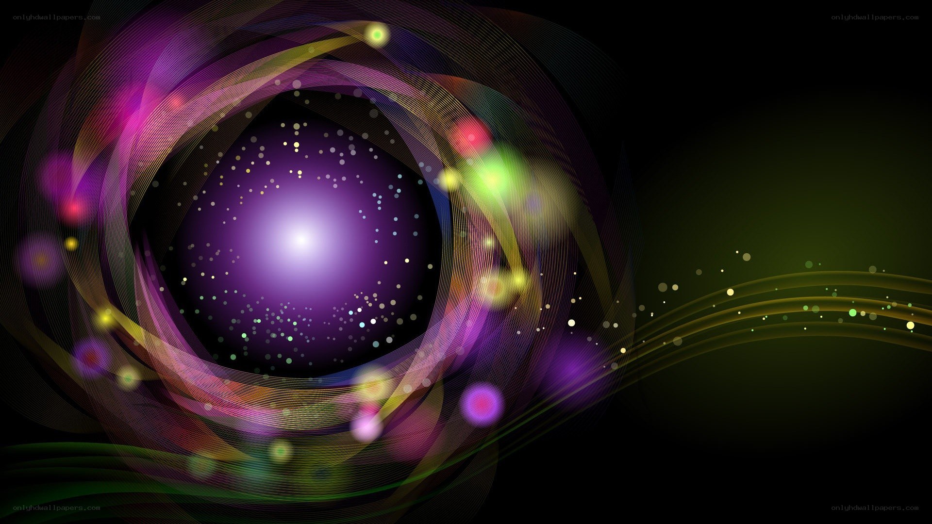 vibrant abstract light swirl