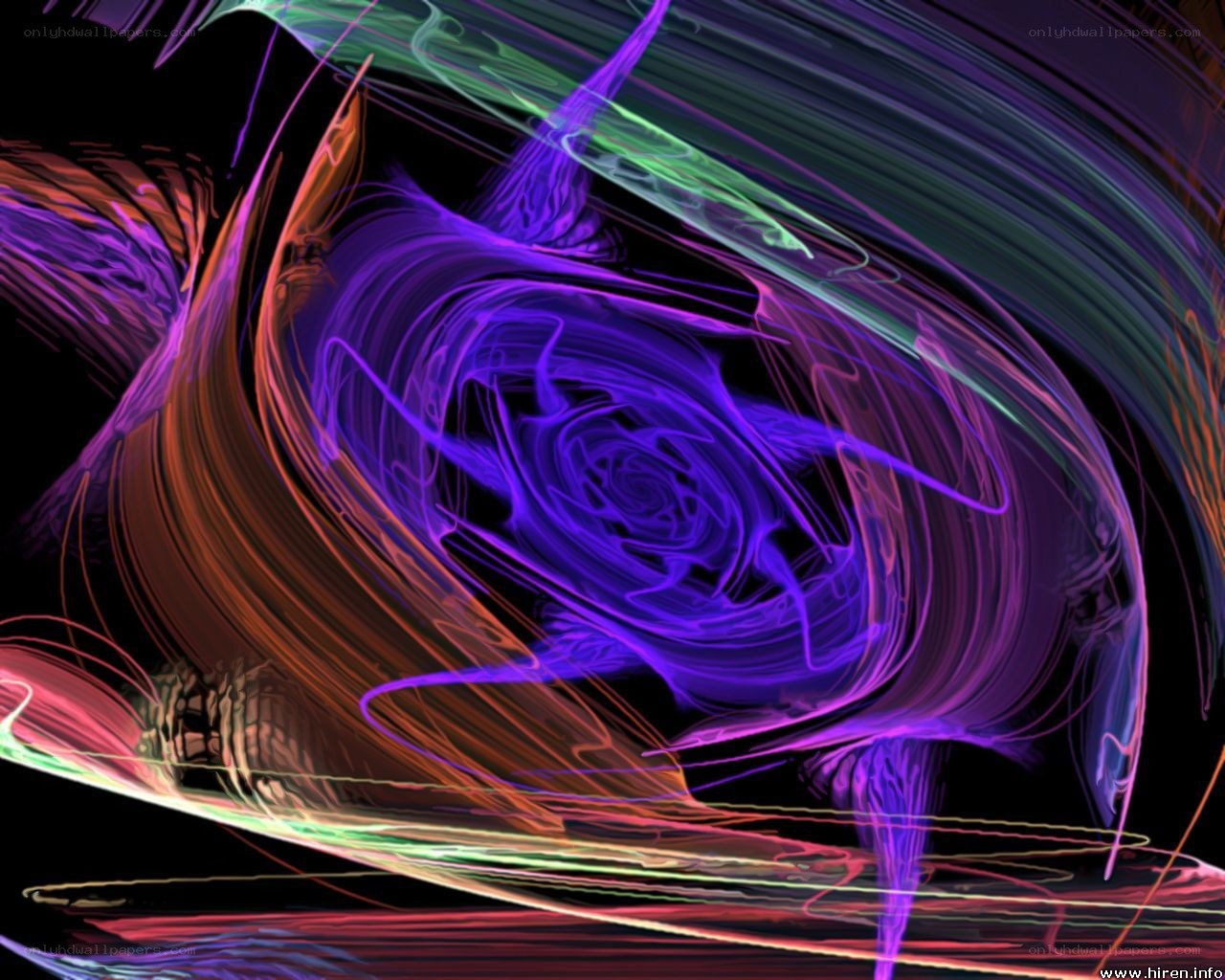 vibrant abstract light swirls
