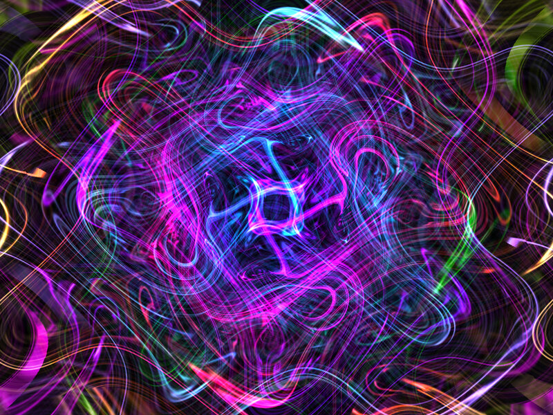vibrant abstract light swirls