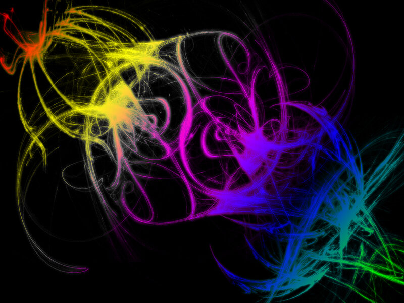 vibrant abstract light trails