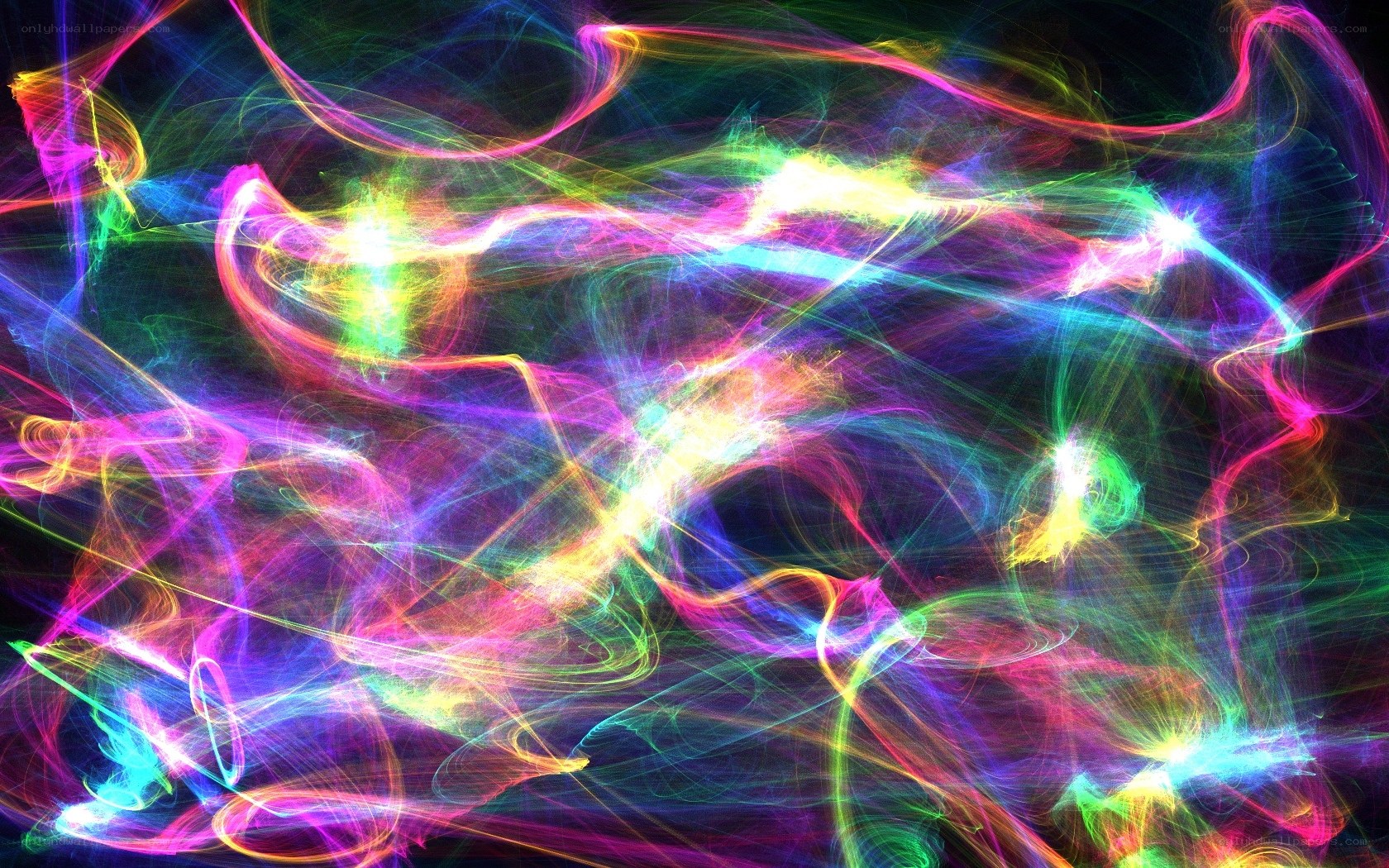 vibrant abstract light trails
