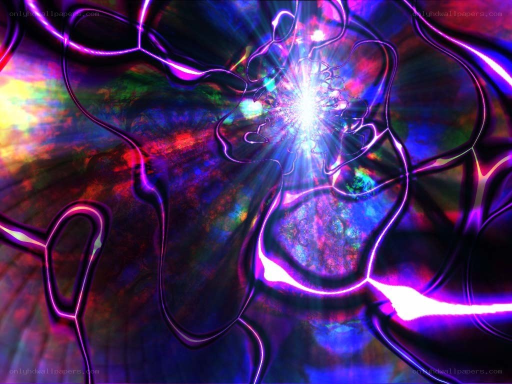 vibrant abstract light tunnel