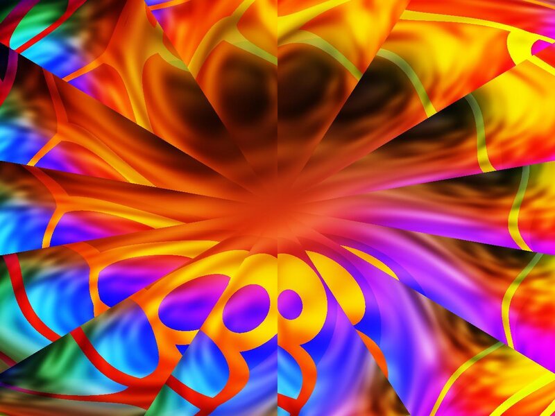 vibrant abstract mandala