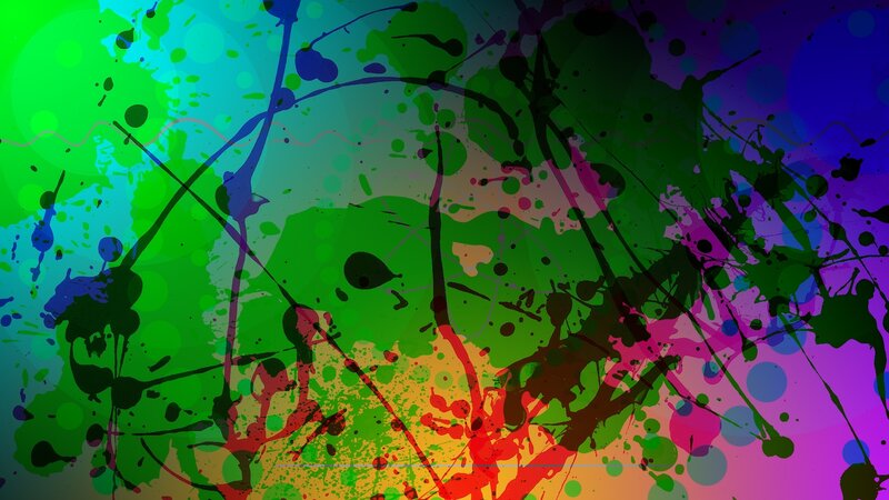 vibrant abstract paint splatter