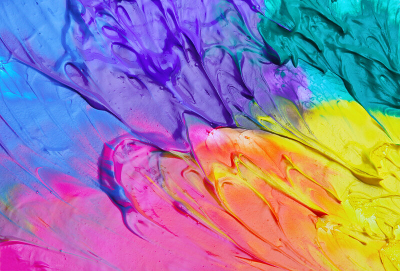 vibrant abstract paint swirls