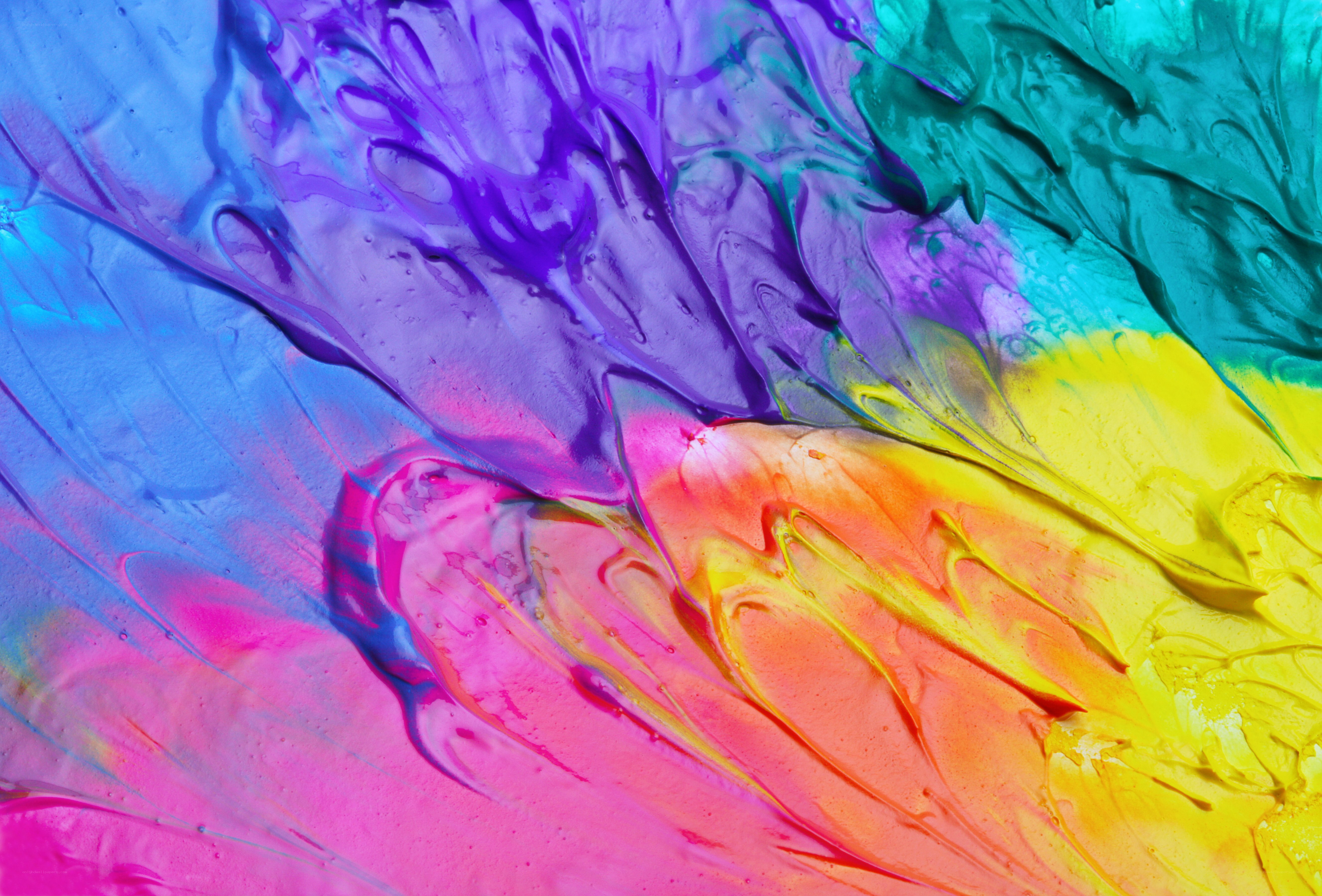 vibrant abstract paint swirls