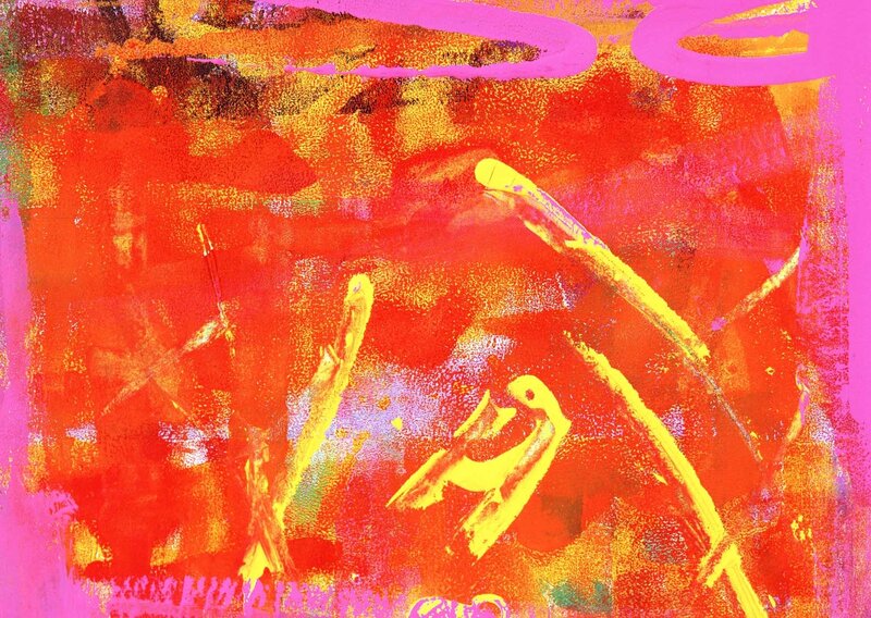 vibrant abstract painting