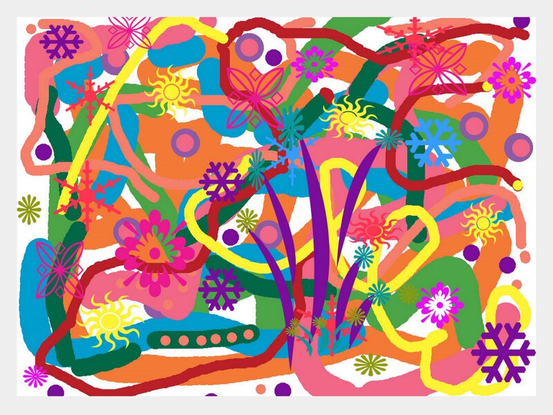 vibrant abstract pattern art
