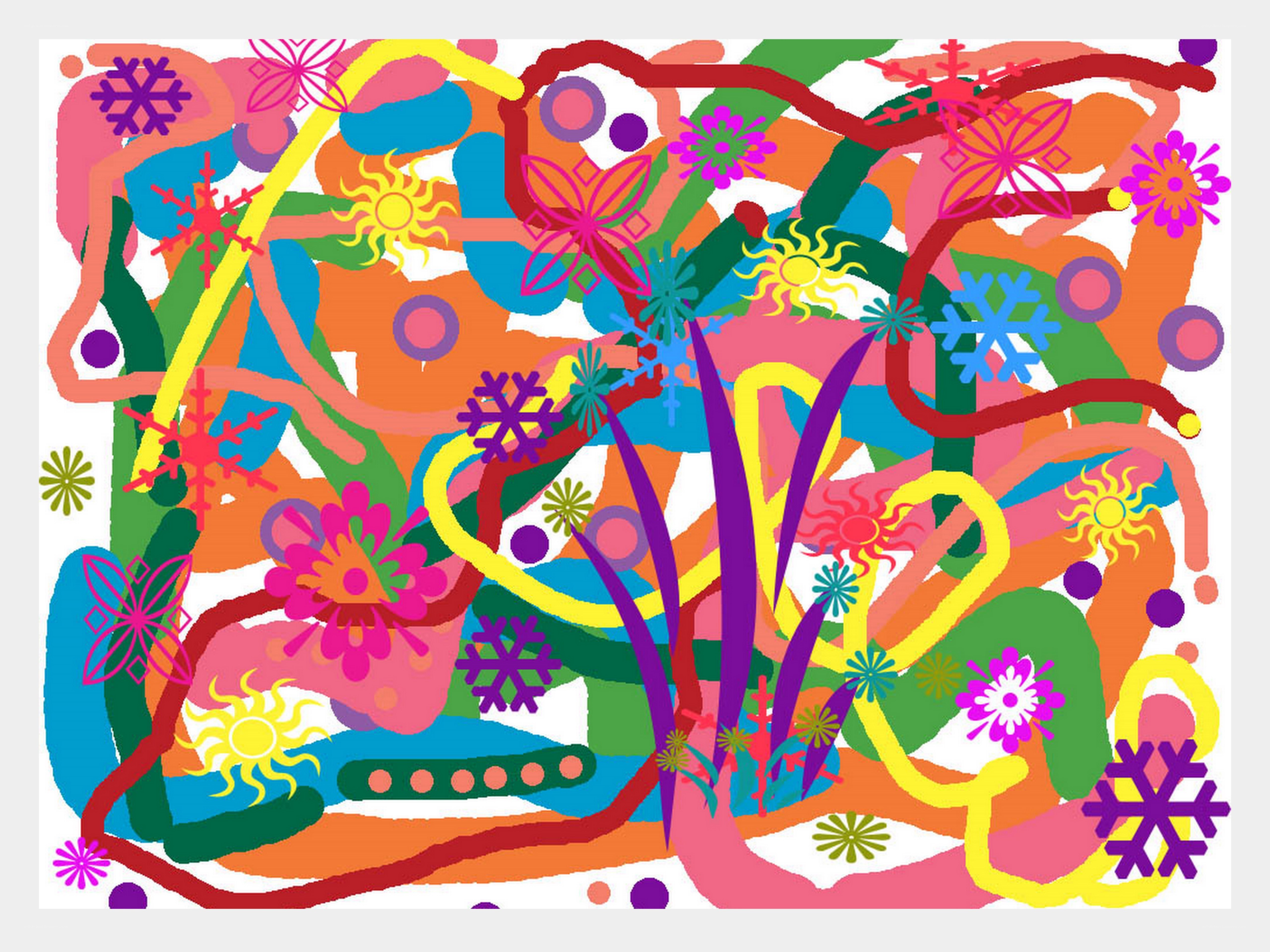 vibrant abstract pattern art
