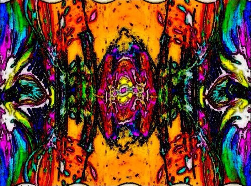 vibrant abstract psychedelic art