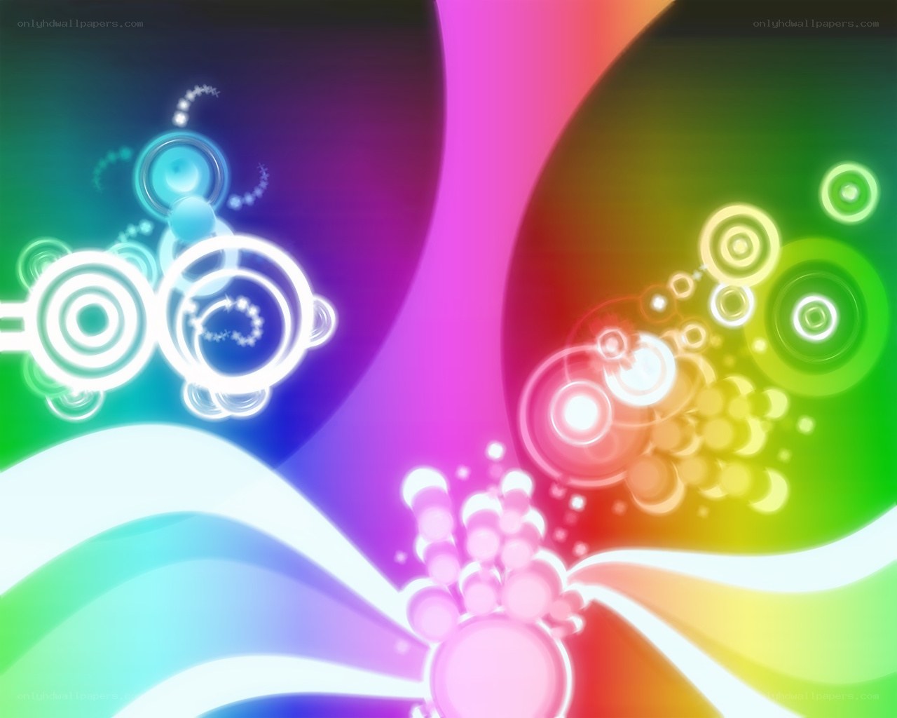 vibrant abstract rainbow design