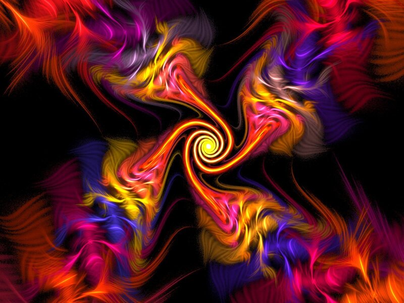 vibrant abstract spiral