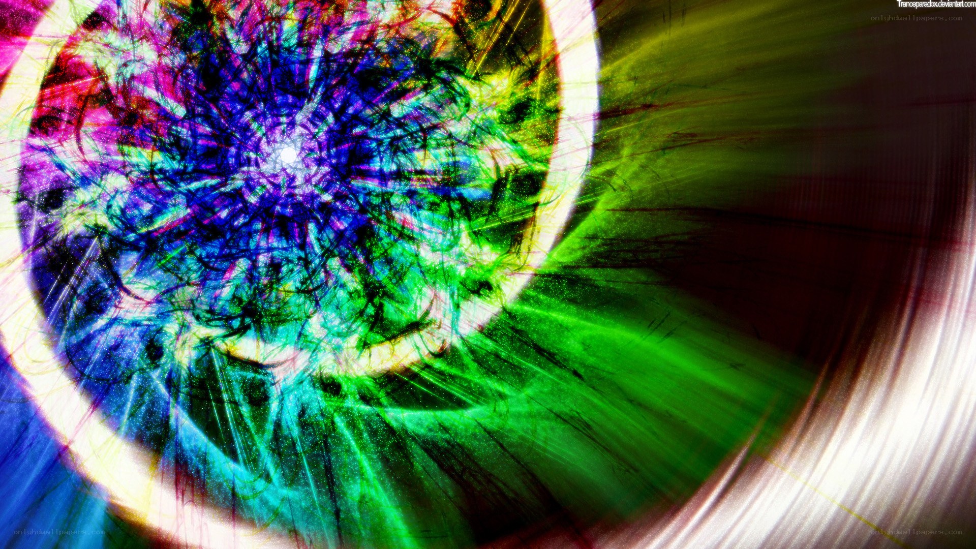 vibrant abstract spiral