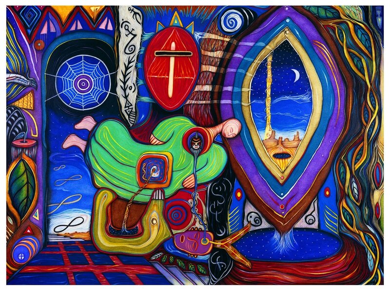 vibrant abstract spiritual artwork