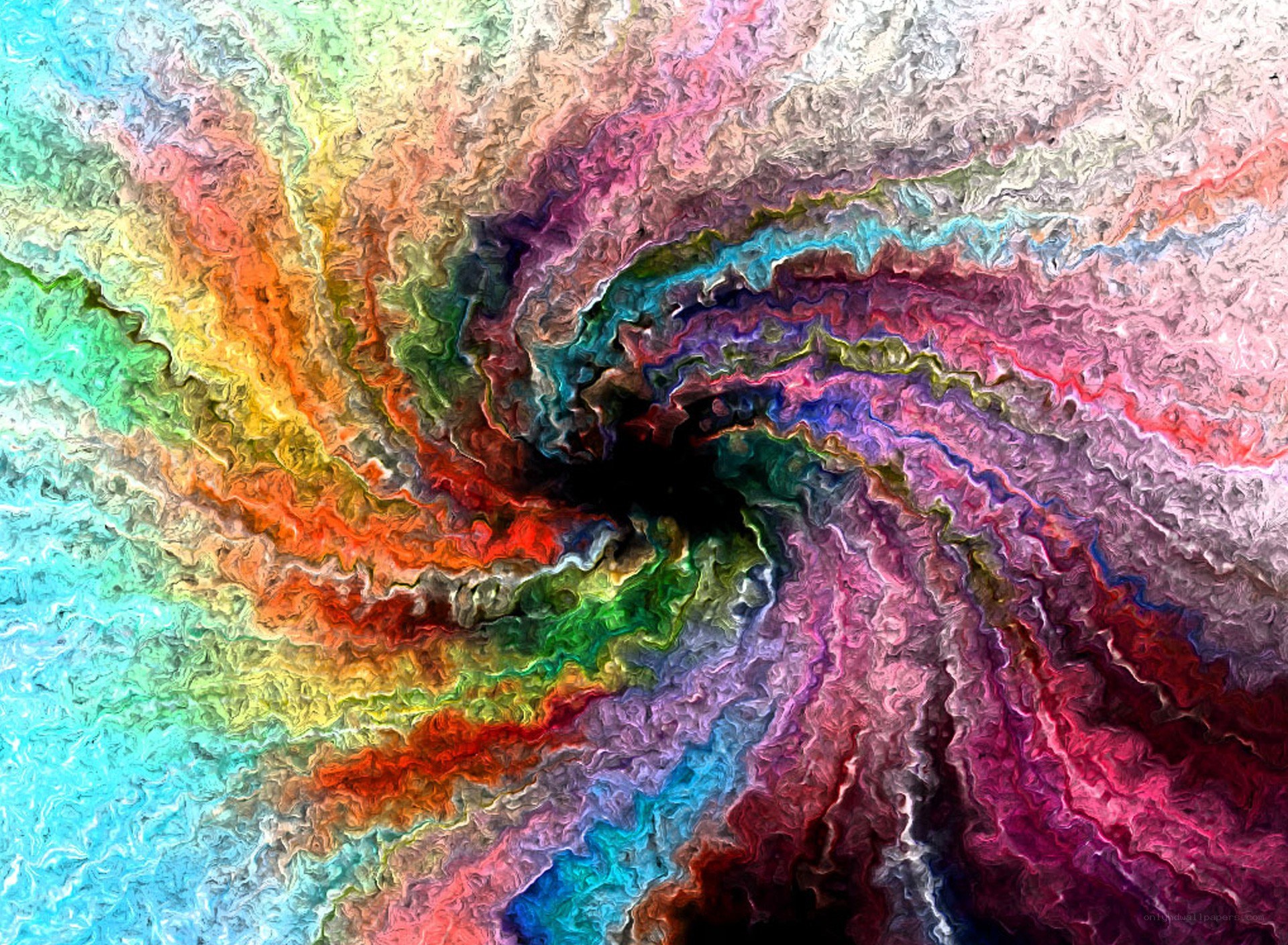 vibrant abstract swirl