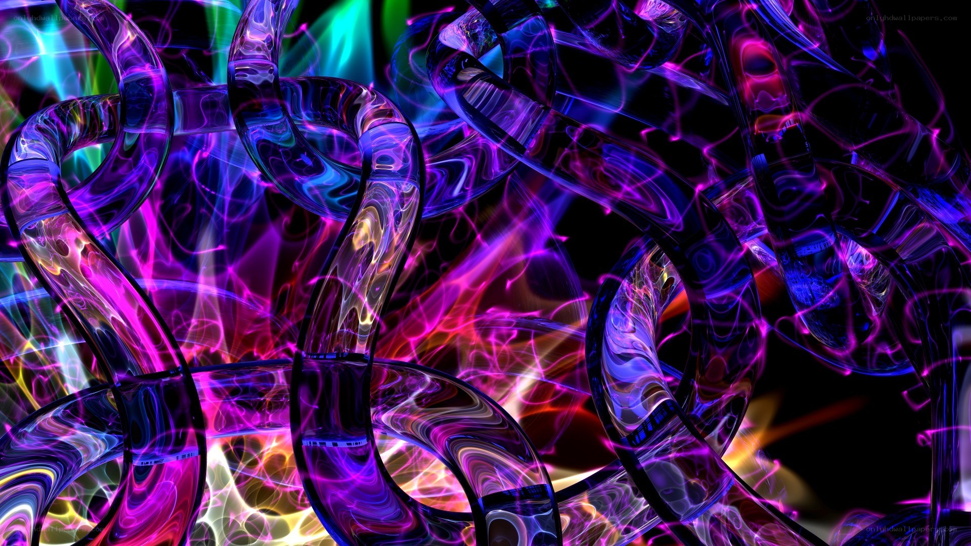 vibrant abstract swirls