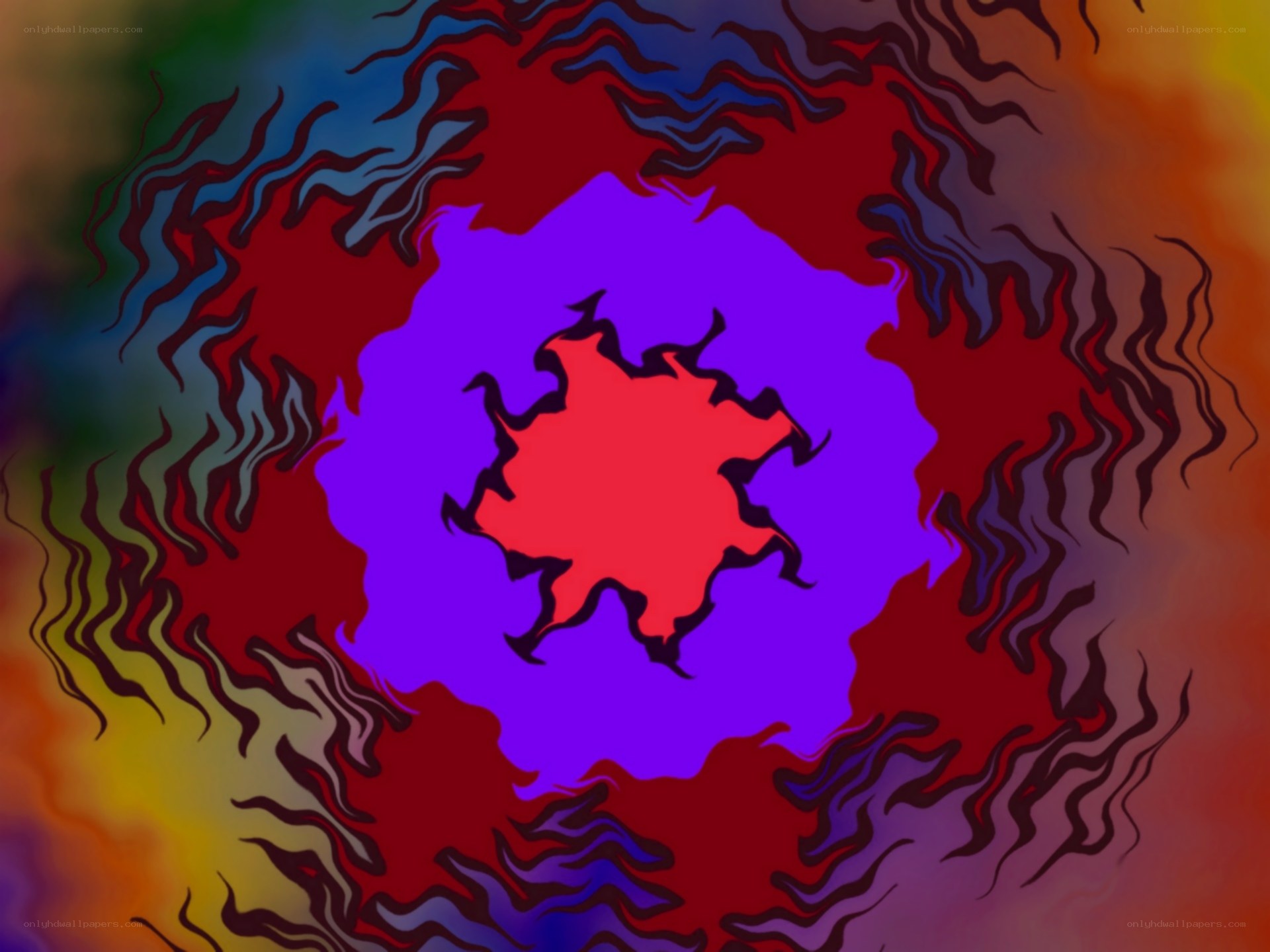 vibrant abstract swirls
